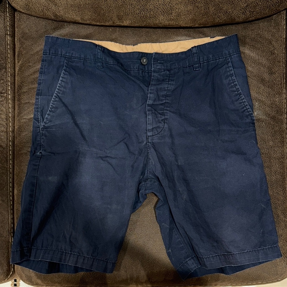 H&M Blue Flat Front Shorts